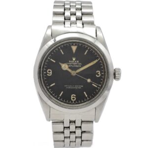 ロレックス エクスプローラーⅠ1016  ギルトダイヤル 5番台 トロピカル  USAブレス 黒 ブラック 18cm Rolex ExplorerⅠ GiltDial Tropical C008785