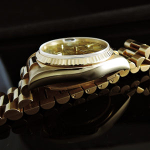 デイデイト 18038 YG K18金無垢 R番 国際保証書、箱 中古腕時計 極上品