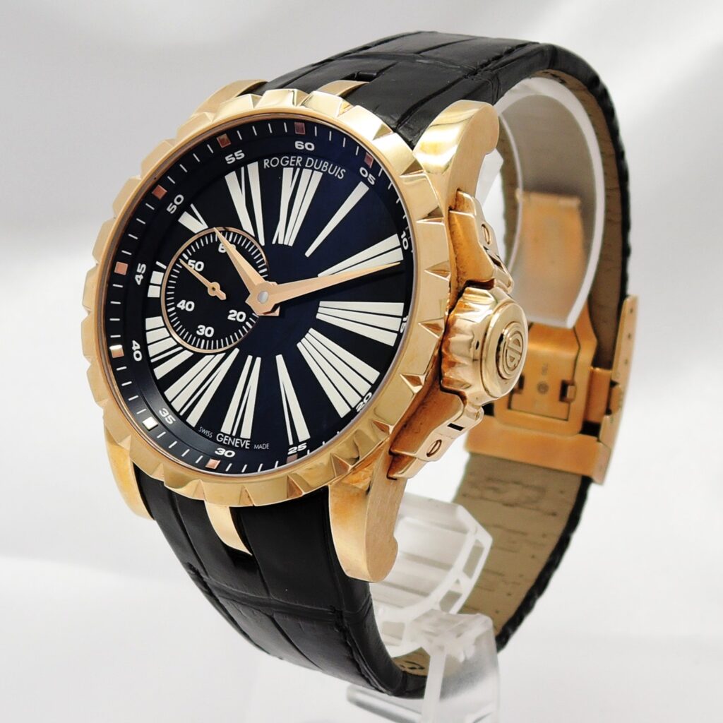 ロジェ・デュブイ エクスカリバー 42 RDDBEX0279 黒 ブラック 保証書 ROGER DUBUIS Excalibur 42 Black C008657