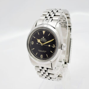 ロレックス エクスプローラーⅠ1016  ギルトダイヤル 5番台 トロピカル  USAブレス 黒 ブラック 18cm Rolex ExplorerⅠ GiltDial Tropical C008785