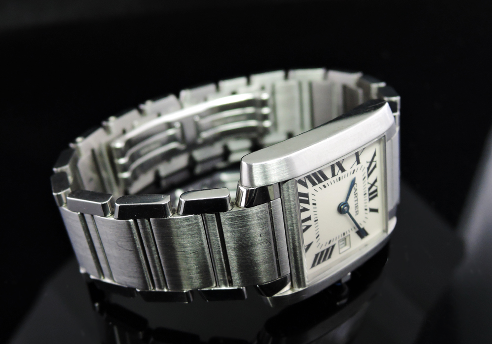 Cartier タンクフランセーズMM W51011Q3 SSxSS クオーツ 付属品有 【委託時計】