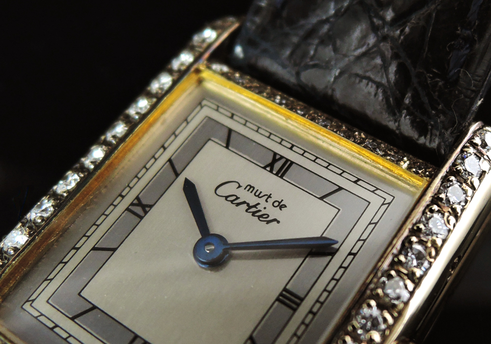 Cartier マストタンク レディース クオーツ アフターダイヤ 【中古時計】 【委託時計】 | クレアフェルヴェール（CREA