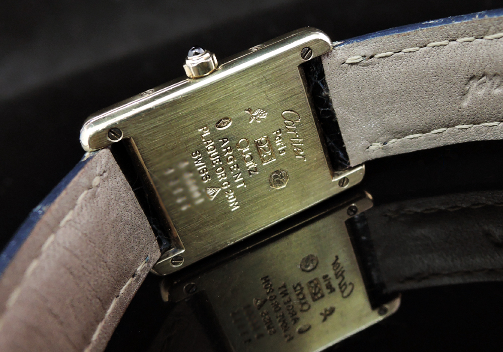 Cartier マストタンク レディース クオーツ アフターダイヤ 【中古時計】 【委託時計】