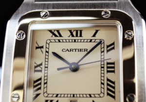 Cartier サントスガルベLM クオーツ コンビ 研磨仕上げ 男性用 時計 【委託時計】