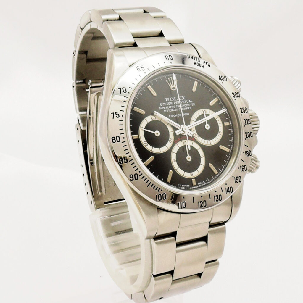 ロレックス デイトナ 16520 黒 L番 225タキ/逆6/段落ち 19.5cm AT ROLEX Daytona Black Floating Cosmograph C008690