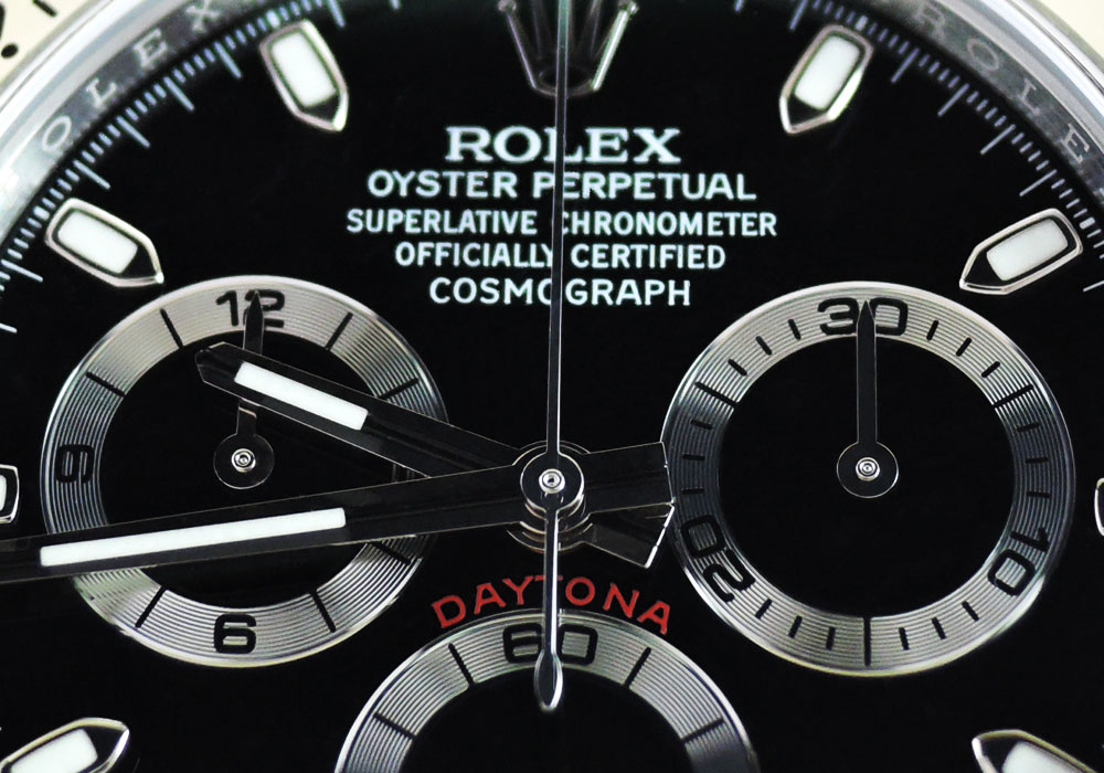 新品 ROLEX デイトナ 116520 黒 ランダム品番 SS 保証書有 保護シール付