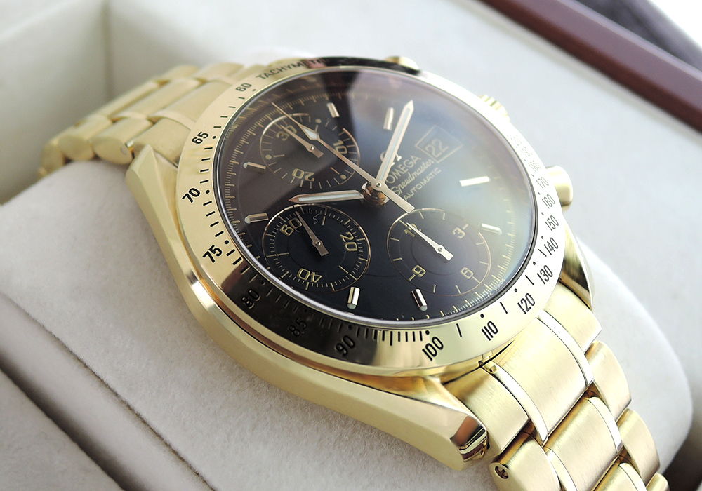 OMEGA - オメガ 腕時計 デビル K18/750 クォーツ 革ベルト