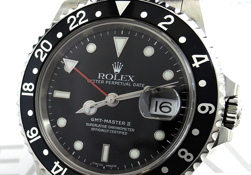 ROLEX GMTマスター2 16710 P番 黒ベゼル 保証書有 【委託時計】 | クレアフェルヴェール（CREA FERVEUR）ブランド時計委託販売  手数料2.5%～
