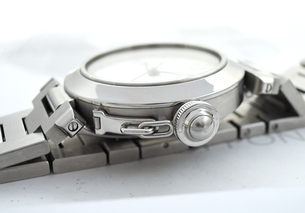 Cartier パシャC 自動巻 腕時計 ボーイズ SS 白文字盤 【委託時計】