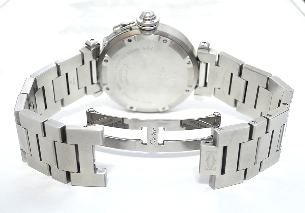 Cartier パシャC 自動巻 腕時計 ボーイズ SS 白文字盤 【委託時計】