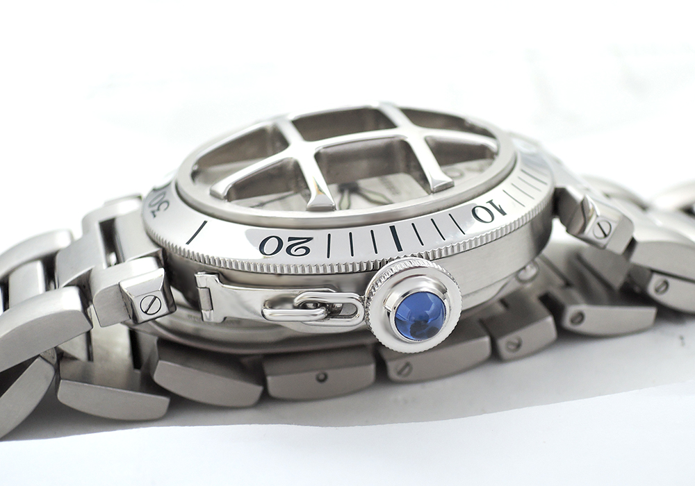 Cartier パシャC 38mm グリットコンベックス W31059H3 自動巻 腕時計 