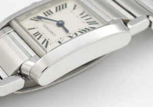 カルティエ CARTIER タンクフランセーズSM レディース 腕時計 白文字盤 クォーツ CF4917
