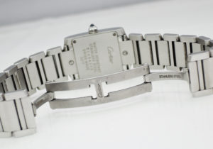 カルティエ CARTIER タンクフランセーズSM レディース 腕時計 白文字盤 クォーツ CF4917
