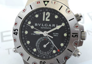 BVLGARI ディアゴノスクーバ SD38S GMT ダイバーズ 自動巻 【委託時計】