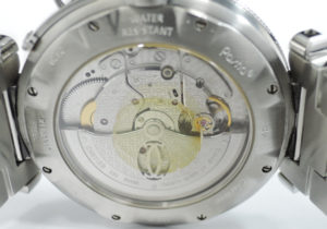 Cartier パシャ38mm 2379 クロノグラフ 自動巻 腕時計 メンズ アイボリー文字盤 ギョーシェ 【委託時計】