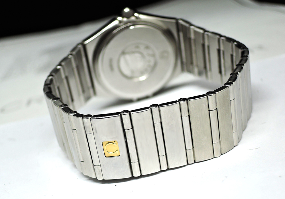 オメガ コンステレーション クォーツ メンズ 腕時計 白文字盤 純正SSベルト 1512.30