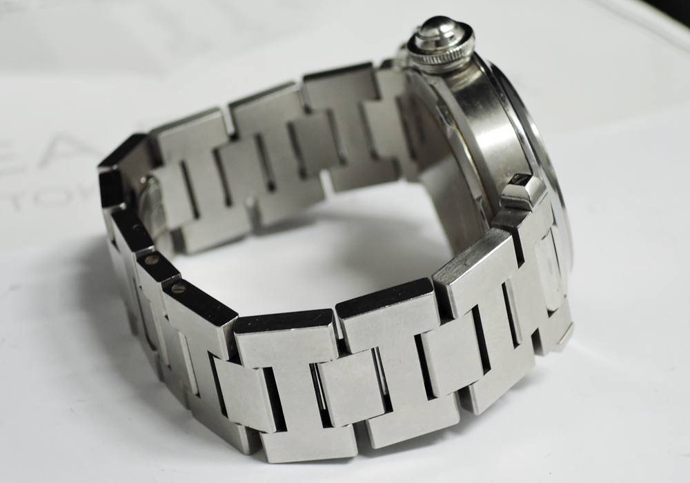 Cartier パシャ 2475 自動巻 腕時計 レディース SS ピンク文字盤 【委託時計】