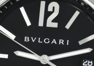 BVLGARI エルゴン EG40S クロノグラフ 黒文字盤 自動巻 保証書 【委託時計】