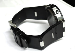 BVLGARI アルミニウム クロノグラフ AC38TA メンズ腕時計 シルバーｘ黒文字盤 自動巻 国際保証書 【委託時計】