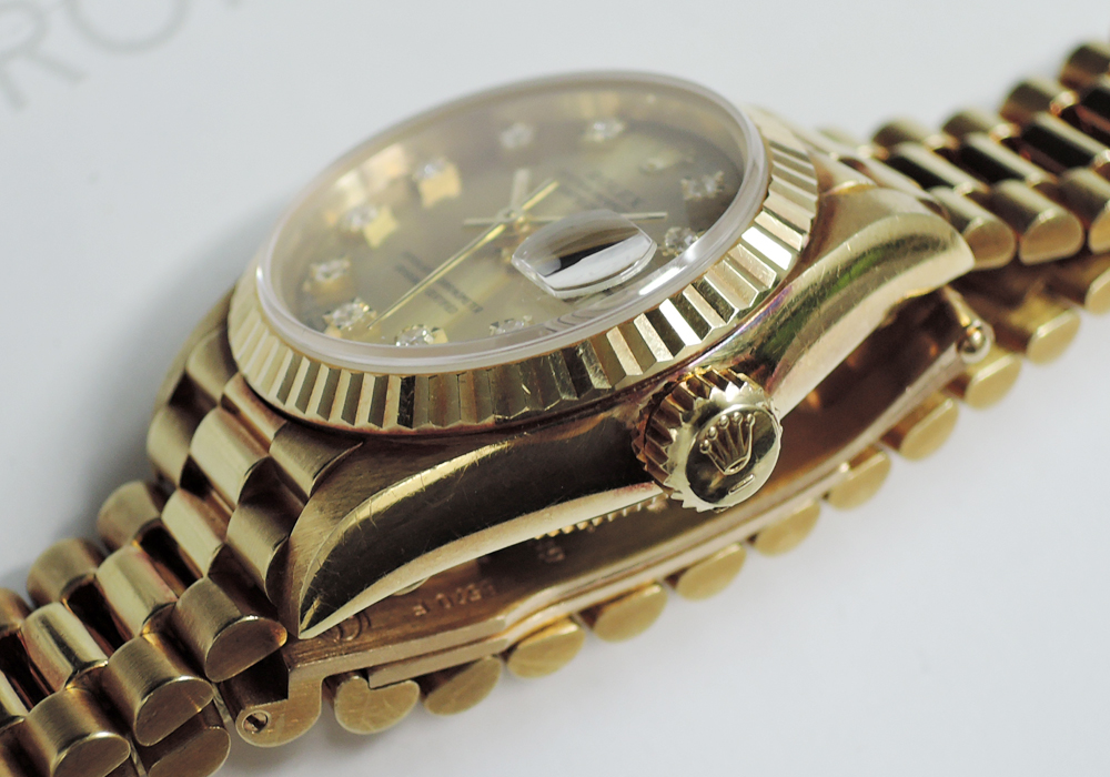 ROLEX デイトジャスト 69178G 金無垢 R番 レディース腕時計 シャンパン