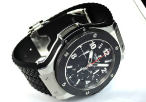 HUBLOT ビッグバン 301.SB.131.RX ステンレス ラバー 自動巻 セラミック メンズ腕時計 シースルーバック 【委託時計】