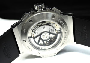 HUBLOT ビッグバン 301.SB.131.RX ステンレス ラバー 自動巻 セラミック メンズ腕時計 シースルーバック 【委託時計】