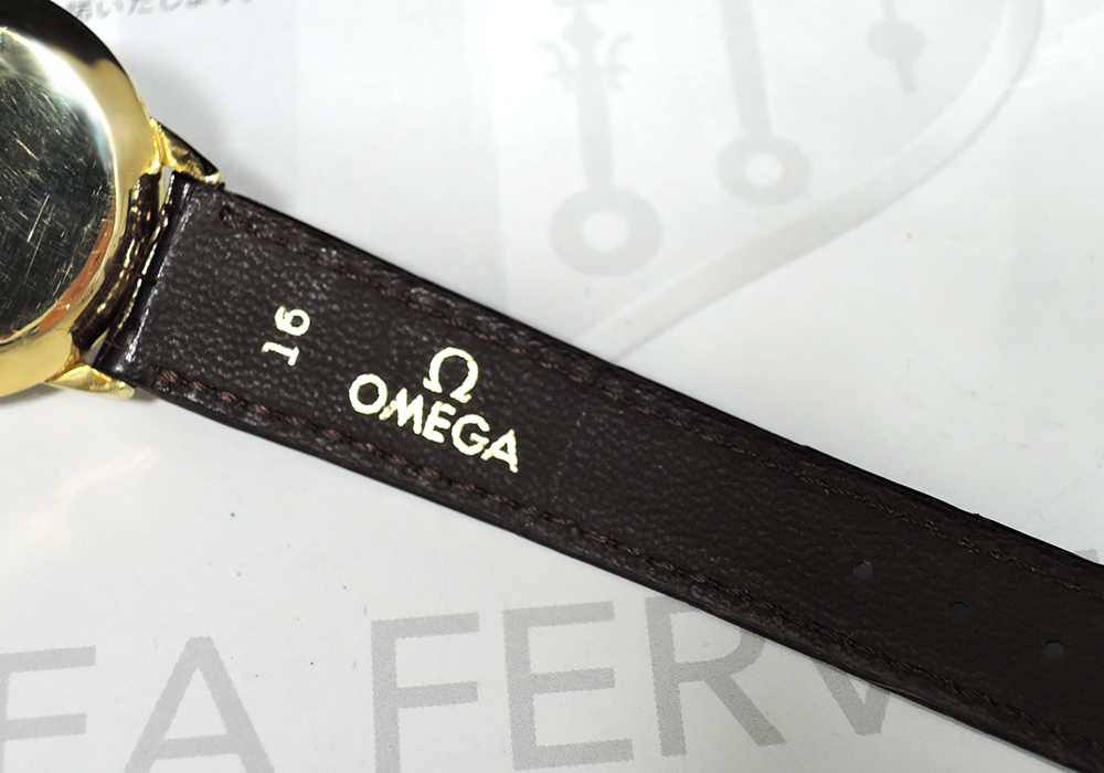OMEGA シーマスター K14 メンズ腕時計 自動巻き 黒文字盤 新品純正ベルト 【委託時計】