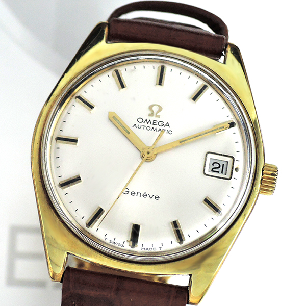 【OMEGA】オメガ スピードクラシック 3300.20 K18イエローゴールド×クロコダイル ゴールド 自動巻き メンズ 白文字盤 腕時計