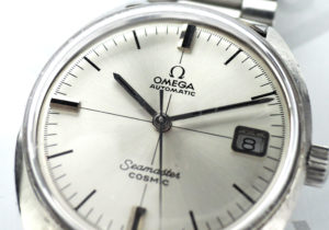 OMEGA シーマスター コスミック 166026 メンズ腕時計 デイト 自動巻 シルバー文字盤 【委託時計】