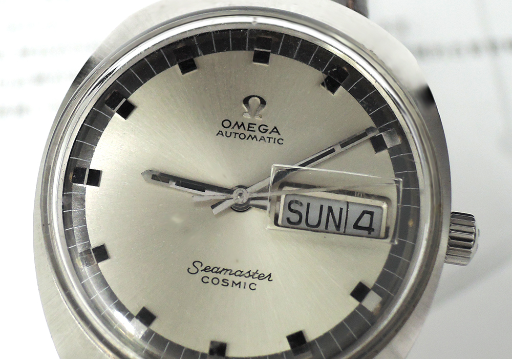 OMEGA シーマスター コスミック 166035 アンティークモデル メンズ腕時計 自動巻 シルバー文字盤 【委託時計】