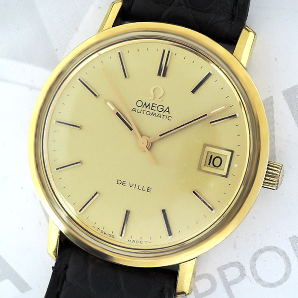 人気を誇る DE 【レア】OMEGA VILLE 自動巻きアンティーク時計 デビル オメガ 腕時計(アナログ)