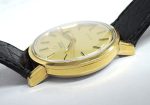 ビンテージオメガ　アンティーク　デビル　シルバー　デイト　ATメンズ腕時計　全純正　稼働品