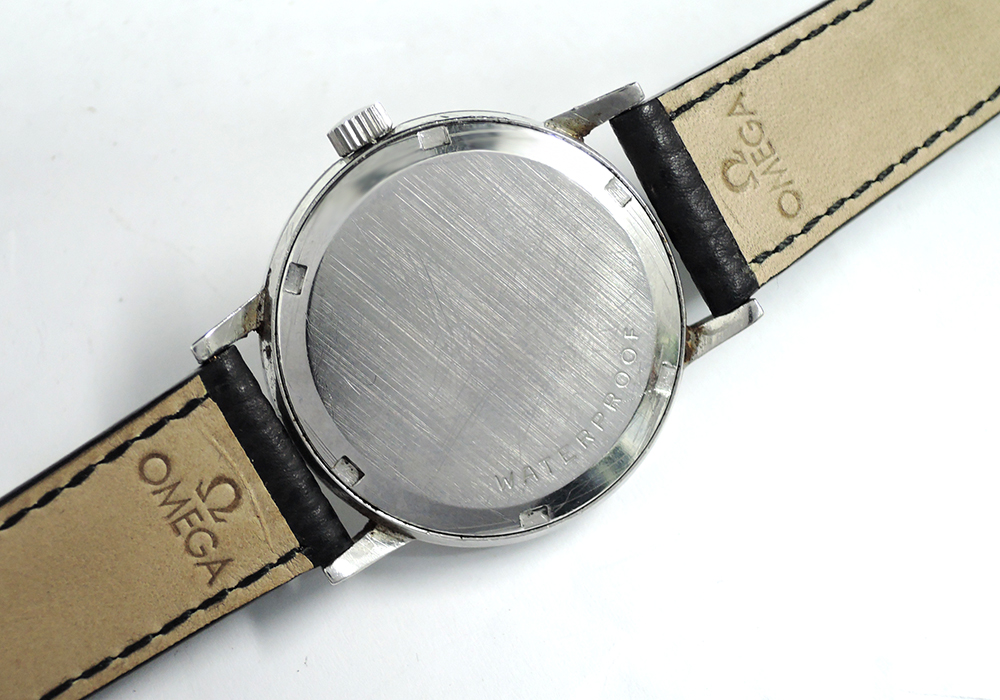 OMEGA ジュネーブ デイト メンズ腕時計 アンティーク 自動巻 シルバー