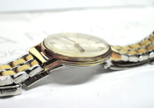 OMEGA ジュネーブ レディース腕時計 アンティーク 手巻 シルバー文字盤 ステンレス コンビ 【委託時計】