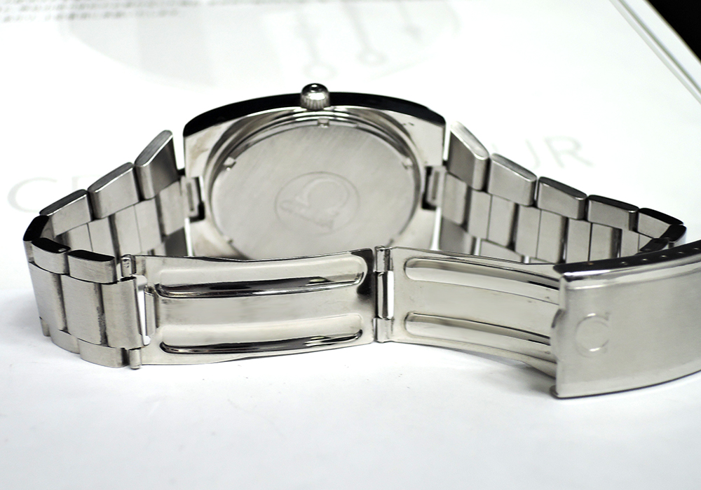OMEGA シーマスター アンティーク メンズ腕時計 デイト 自動巻 グリーン文字盤 【委託時計】