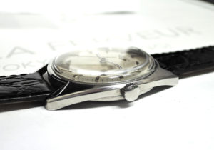 LONGINES アンティーク ステンレス 手巻き メンズ腕時計 シルバー文字盤 純正新品ストラップ 【委託時計】