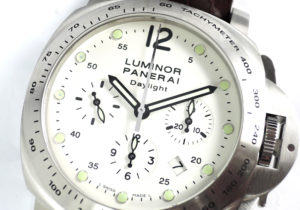 PANERAI ルミノールクロノ デイライト PAM00188 自動巻 ステンレス メンズ腕時計 タキメーターベゼル 箱 保証書 説明書 【委託時計】