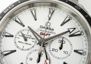 OMEGA シーマスター アクアテラ GMT クロノグラフ 231.10.44.52.04.001 メンズ腕時計 白文字盤 自動巻 ステンレス 44.0mm シースルーバック 【委託時計】