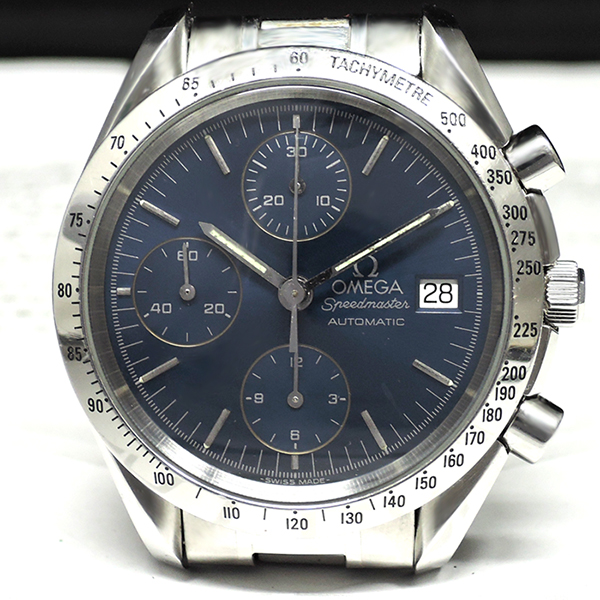 OMEGA スピードマスターデイト 3511.80 クロノグラフ 青文字盤 自動巻き ステンレス メンズ腕時計 【委託時計】 |  クレアフェルヴェール（CREA FERVEUR）ブランド時計委託販売 手数料2.5%～