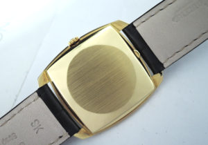JAEGER LECOULTRE トノー アンティーク ヴィンテージ 腕時計 手巻 18K アリゲーターストラップ 箱 【委託時計】
