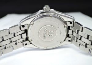 グランドセイコー GRAND SEIKO メンズ腕時計 クオーツ ネイビー文字盤 ステンレス 保証書 【委託時計】