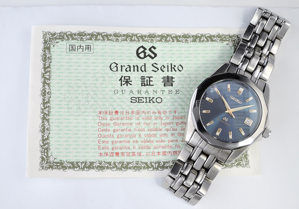 グランドセイコー GRAND SEIKO メンズ腕時計 クオーツ ネイビー文字盤