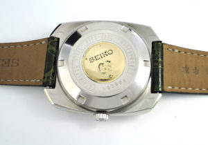 GRAND SEIKO 6146-8020 ハイビート 36000 メンズ 時計 自動巻 シルバー文字盤 SS 牛革ストラップ 【委託時計】