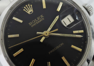 ROLEX オイスタープレシジョン 6694 ステンレス 黒文字盤 アンティーク 手巻き メンズ 腕時計 【委託時計】