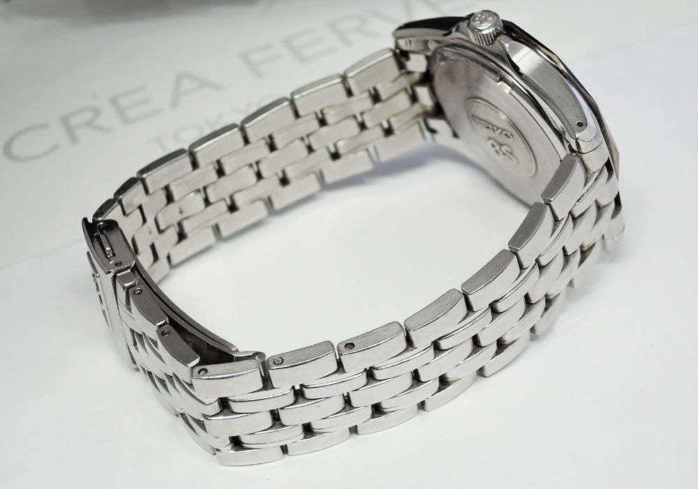 GRAND SEIKO 8J56-8000 メンズ腕時計 クオーツ ネイビー文字盤 ステンレス 【委託時計】