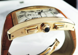 CARTIER タンクアメリカン XL クロノグラフ W2609356 自動巻 18Kピンクゴールド 腕時計 メンズ 保証書 【委託時計】