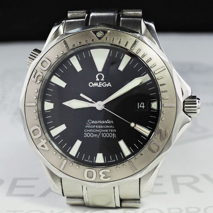 OMEGA シーマスター300m 2230.50 メンズ腕時計 自動巻 SS×WG バックル不良 黒文字盤 【委託時計】 |  クレアフェルヴェール（CREA FERVEUR）ブランド時計委託販売 手数料2.5%～