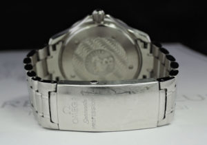 OMEGA シーマスター300m 2230.50 メンズ腕時計 自動巻 SS×WG バックル不良 黒文字盤 【委託時計】