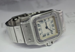 Cartier サントスガルベ SM 1565 レディース 腕時計 ステンレス クオーツ 【委託時計】