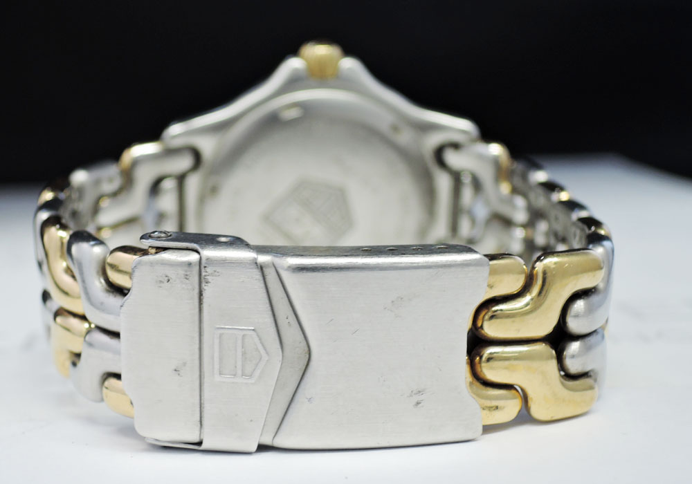 TAG HEUER プロフェッショナル200m WG1226 クォーツ ゴールド グリーン文字盤 メンズ 腕時計 【委託時計】